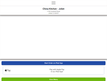 Tablet Screenshot of chinakitchenjoliet.com